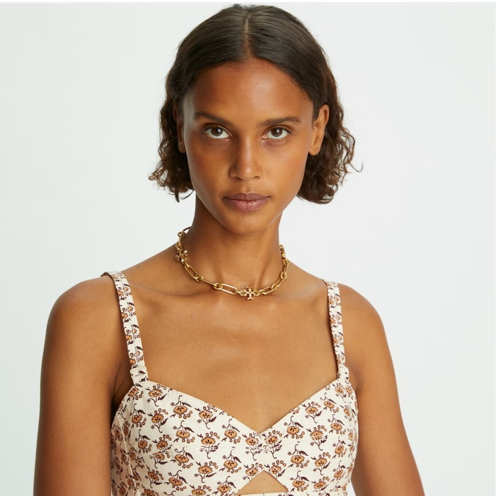 Tory Burch Roxanne Chain Short Necklace